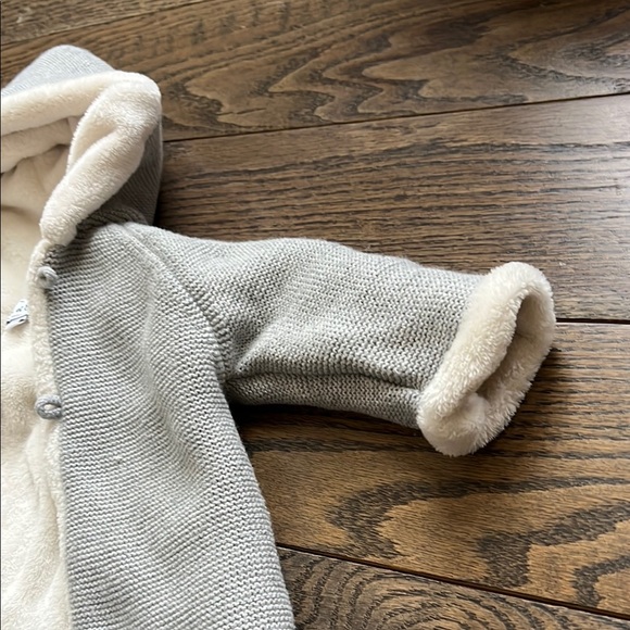 Tartine et Chocolat Plush Baby Jacket sweater knit gray 18 months baby unisex - Picture 5 of 16